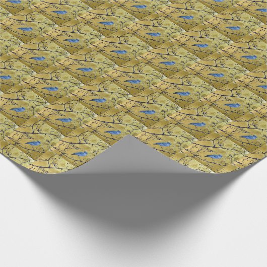 Tonkinson - Bluebird gift wrap Geschenkpapier (Ecke)