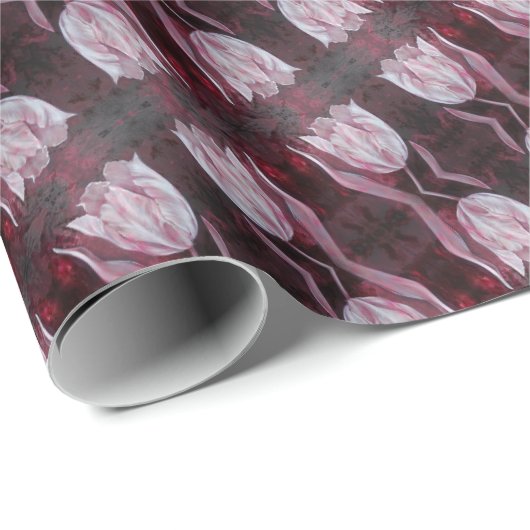 Tonkinson Tulips 4 Geschenkwrap Geschenkpapier (Rolleneckpunkt)