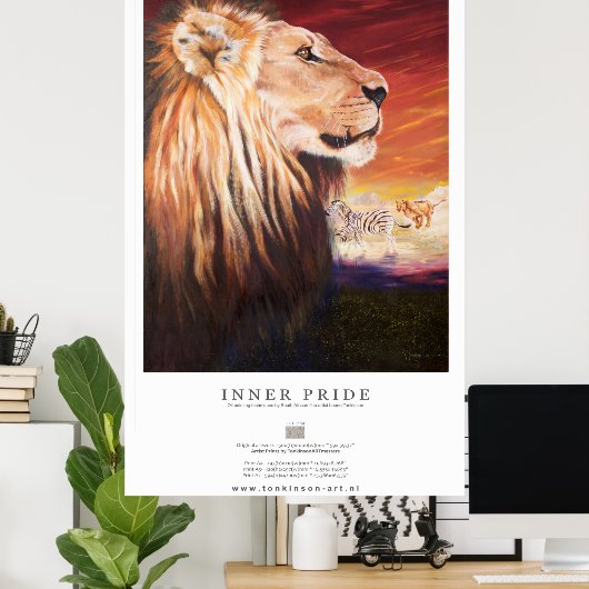 Tonkinson Wildlife collection - Inner pride Poster (Heimbüro)