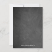 Tonne Liebe Chalkboard Couple Polterabend Einladung (Rückseite)