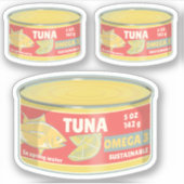 Tonne Thunfischkonserven Aufkleber (Vorderseite)