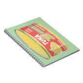 Tonne Thunfischkonserven Notizblock (Rechte Seite)