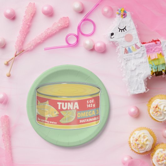 Tonne Thunfischkonserven Pappteller (Party)