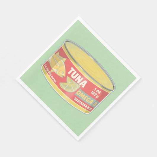 Tonne Thunfischkonserven Serviette (Ecke)