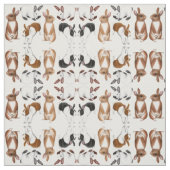 Tonnen Brötchen-Kaninchen-Gewebe Stoff (Muster)