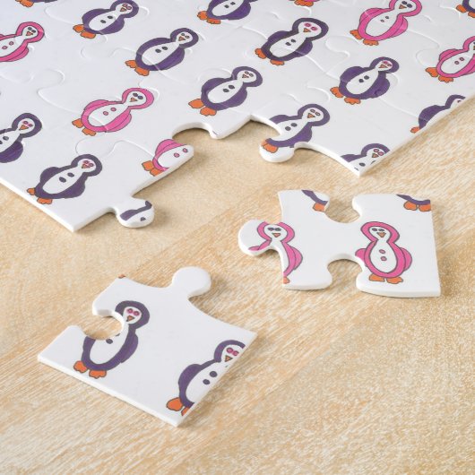 Tonnen des Pinguin-Puzzlen Puzzle (Seite)