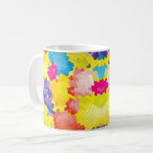 Tonnen farbiger Kreise Kaffeetasse (Vorderseite Links)