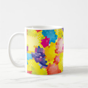 Tonnen farbiger Kreise Kaffeetasse