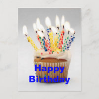 Tonnen Kerzen Geburtstag Grußkarte