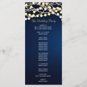 TONNEN LIEBE-/Elefantenabendlicht Hochzeitsprogram Programm (Rückseite)