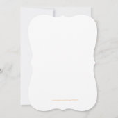 TONNEN LIEBE/Elefantenfarbenhochzeiten laden ein Einladung (Rückseite)