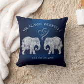 TONNEN LIEBE | Elephant Couple Custom Wedding Gift Kissen (Decke)