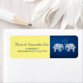 TONNEN LIEBE | Elephant Wedding Blue & Yellow (Insitu)