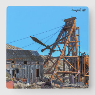 Tonopah Nevada Quadratische Wanduhr