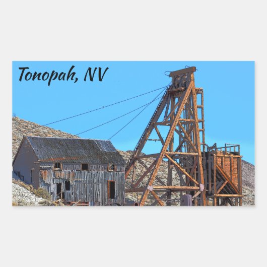 Tonopah Nevada Rechteckiger Aufkleber (Vorderseite)