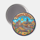 Tonopah, Nevada USA Magnet (Vorderseite/Rückseite)