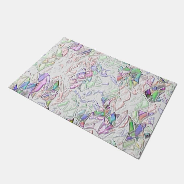 Tons pérola ou peças coloridas ao creme fußmatte (Schrägansicht)