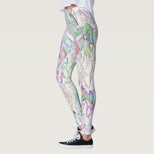 Tons pérola ou peças coloridas ao creme leggings (Links)