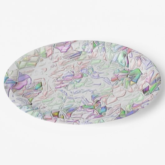 Tons pérola ou peças coloridas ao creme pappteller (Schrägansicht)