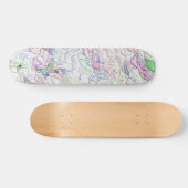 Tons pérola ou peças coloridas ao creme skateboard (Horizontal)