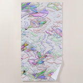 Tons pérola ou peças coloridas ao creme strandtuch (Vorderseite)