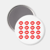 Tons von Kisses Magnet (Vorderseite/Rückseite)