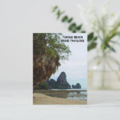 Tonsai Beach, Krabi Thailand Postcard Postkarte (Stehend Vorderseite)