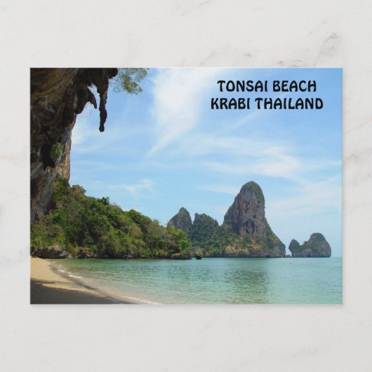 Tonsai Beach Krabi, Thailand Postcard Postkarte (Vorderseite)