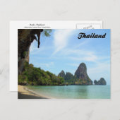Tonsai Beach-Railay Beach Krabi Thailand Postcard Postkarte (Vorne/Hinten)