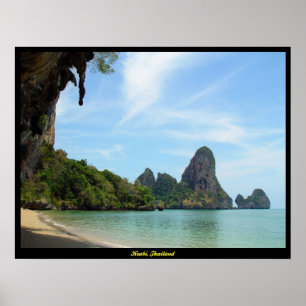 Tonsai Strand-Railay Strand Krabi Thailand Druck Poster