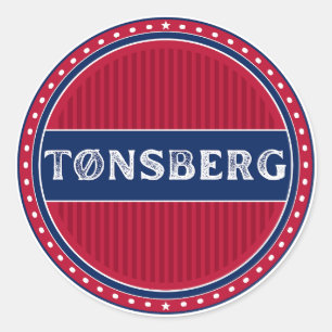 Tønsberg City Pride Emblem – Norwegische Identität Runder Aufkleber