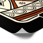 Tonscherbe Akrotiri Poster (Ecke)