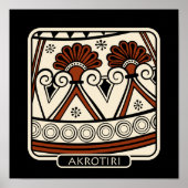 Tonscherbe Akrotiri Poster (Vorne)