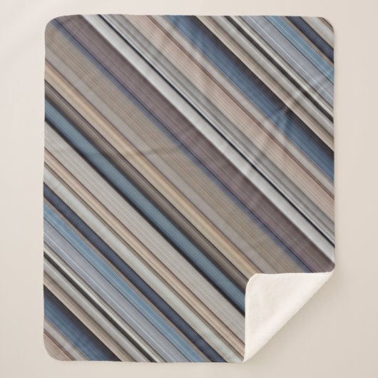 Tonschiefer Kies Blau und Brauner Streifen Sherpadecke (Vorderseite)