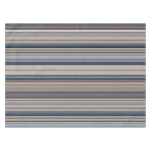 Tonschiefer Kies Blau und Brauner Streifen Tischdecke (Vorderseite (Horizontal))
