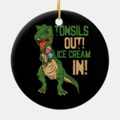 Tonsil Out Ice Cream Removal Operation Erholung To Keramik Ornament (Hinten)