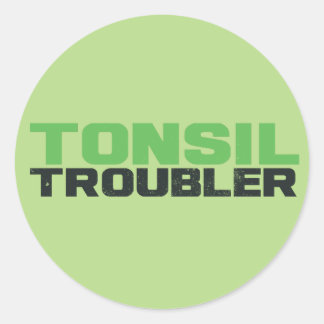 Tonsil Troubler Runder Aufkleber