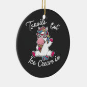 Tonsille aus Eiscreme im Einhorn Magisch Keramik Ornament (Rechts)