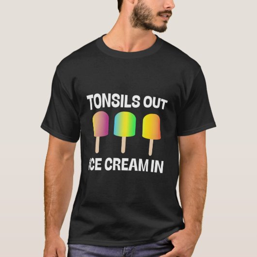 Tonsille aus Eiscreme in Get Well Kids Operation R T-Shirt (Vorderseite)