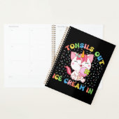 Tonsille draußen, Eiscreme rein | Unicorn Cat Planer (Anzeige)