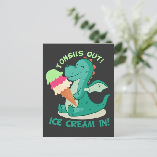 Tonsillectomy Operation Tonsillectomy Seepromenade Postkarte (Stehend Vorderseite)