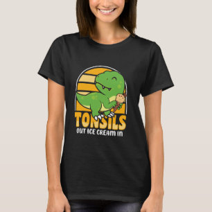 Tonsillektomie T Rex Dinosaurier Dino Tonsil Remov T-Shirt