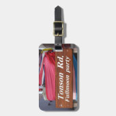 Tonson Rd. Fullmoon Party, Koh Phangan, Thailand Gepäckanhänger (Vorderseite vertikal)