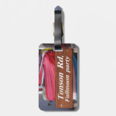 Tonson Rd. Fullmoon Party, Koh Phangan, Thailand Gepäckanhänger (Rückseite vertikal)