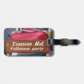 Tonson Rd. Fullmoon Party, Koh Phangan, Thailand Gepäckanhänger (Rückseite horizontal)