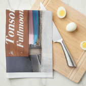 Tonson Rd. Fullmoon Party, Koh Phangan, Thailand Küchentuch (Viertel Falte)