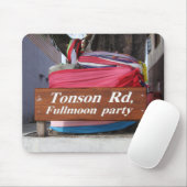 Tonson Rd. Fullmoon Party, Koh Phangan, Thailand Mousepad (Mit Mouse)