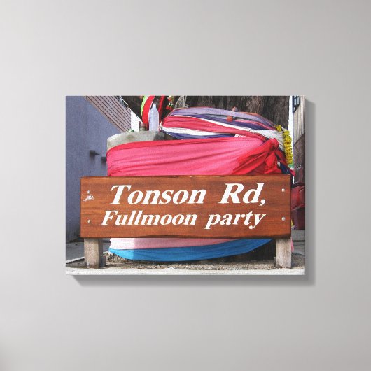 Tonson Rd. Fullmoon-Party Leinwanddruck (Vorderseite)