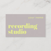 Tonstudio Schallplattenlabel Visitenkarte (Vorderseite)