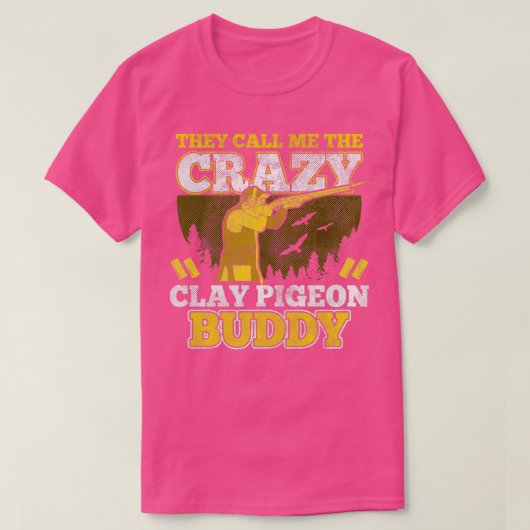 Tontaube schießen trapschießende Sportschooter T-Shirt (Design vorne)
